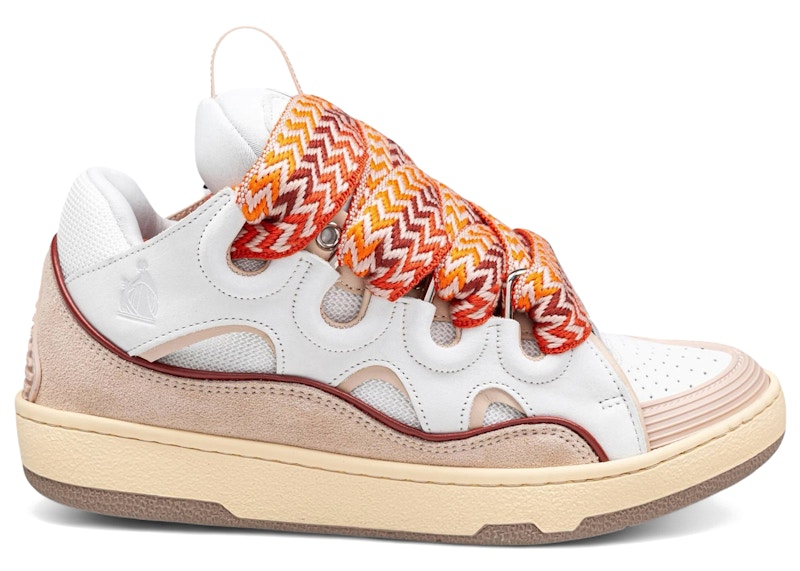 Lanvin Leather Curb White Orange Men's - FU-SKDK12-BICO-E25-0961 - US