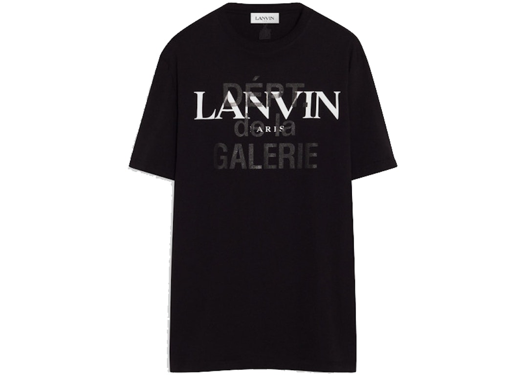 Pre-owned Lanvin X Gallery Dept. Printed T-shirt In French Black