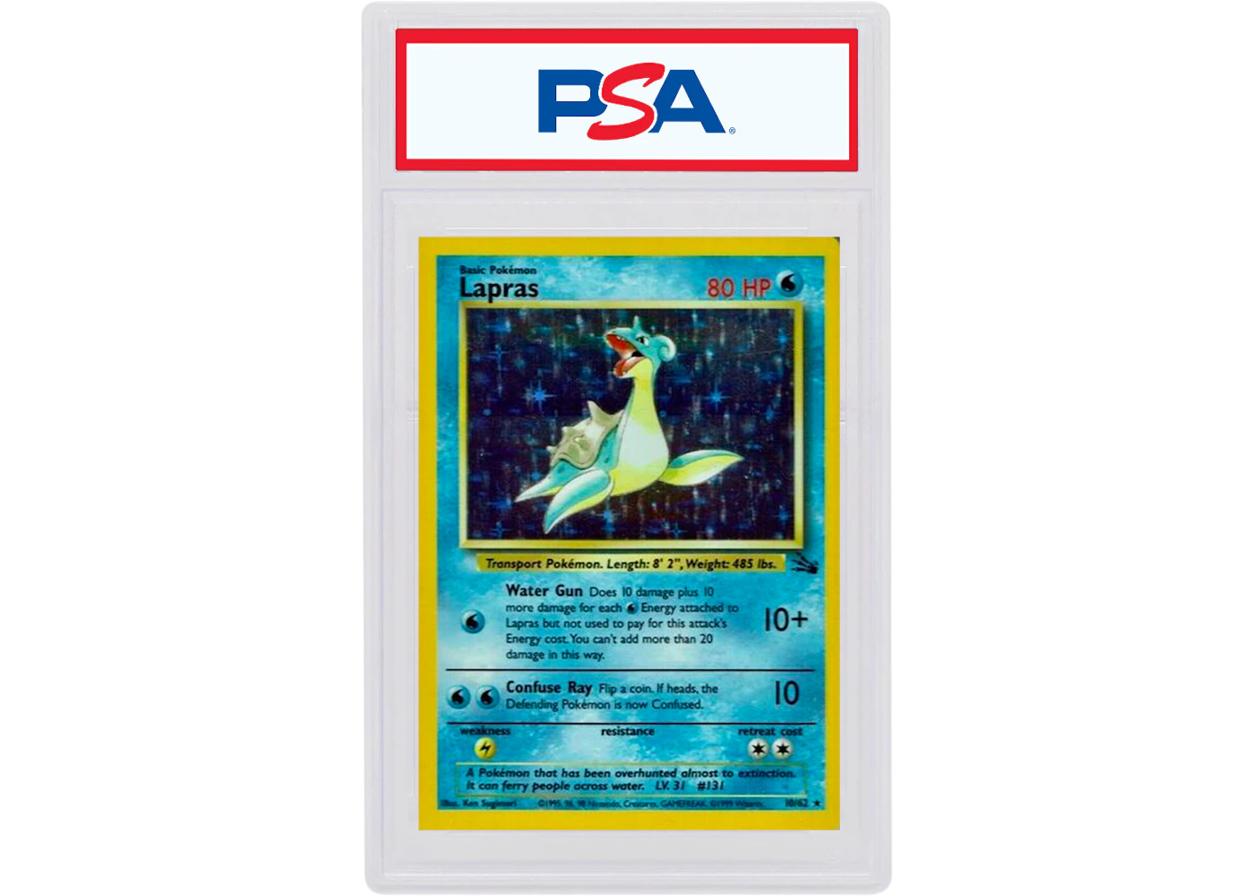 Lapras-Holo 1999 Pokemon TCG Fossil #10/62 (PSA or BGS Graded) - 1999 - US Lapras-Holo 1999 Pokemon TCG Fossil #10/62 (PSA or BGS Graded) - 1999 - US