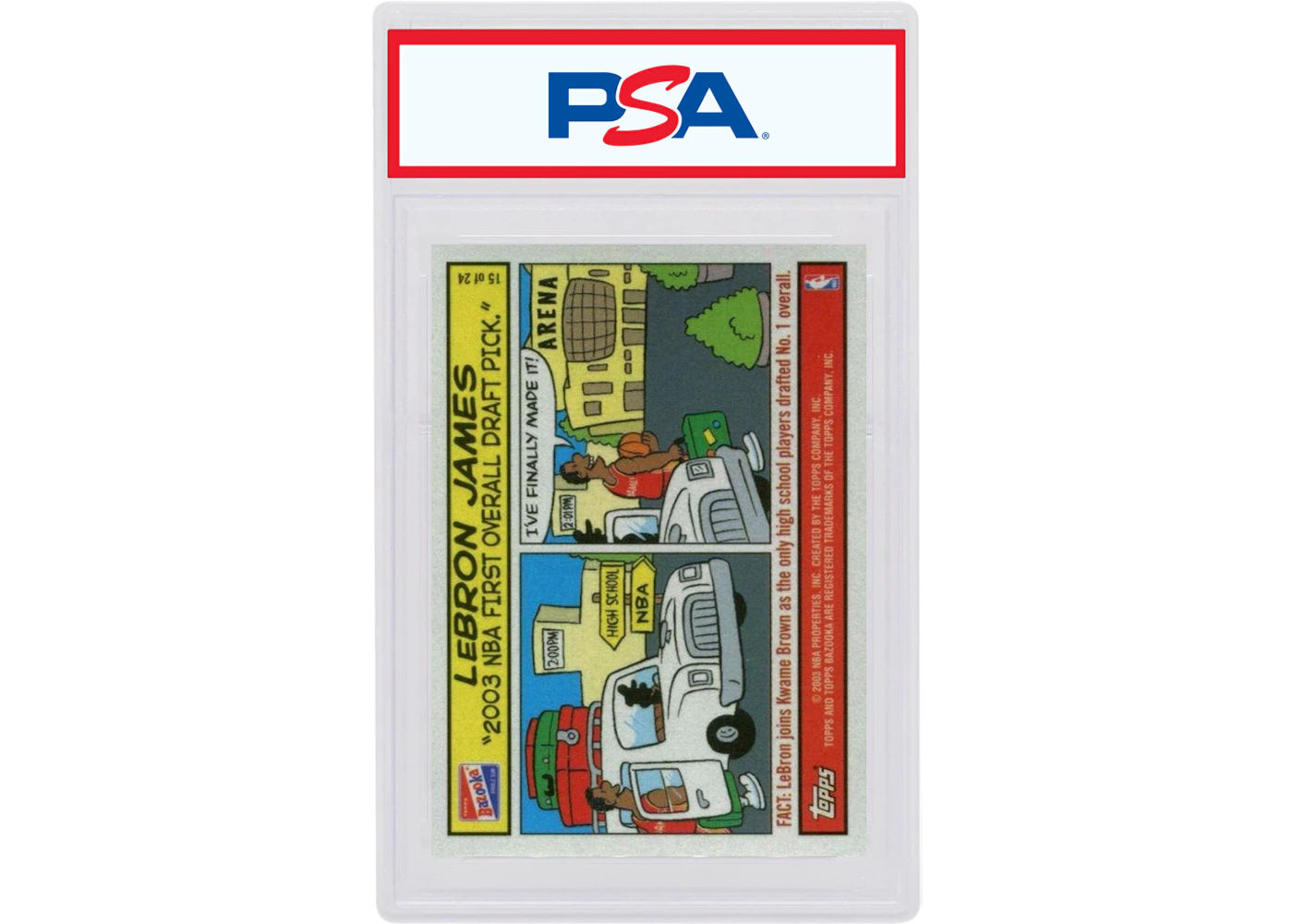 LeBron James 2003 Topps Bazooka Comics Rookie #15 (PSA or BGS Graded) - 2003 - US