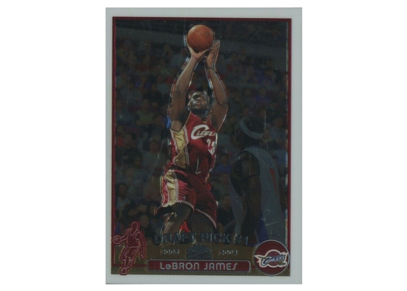 Lebron james clearance topps chrome rookie