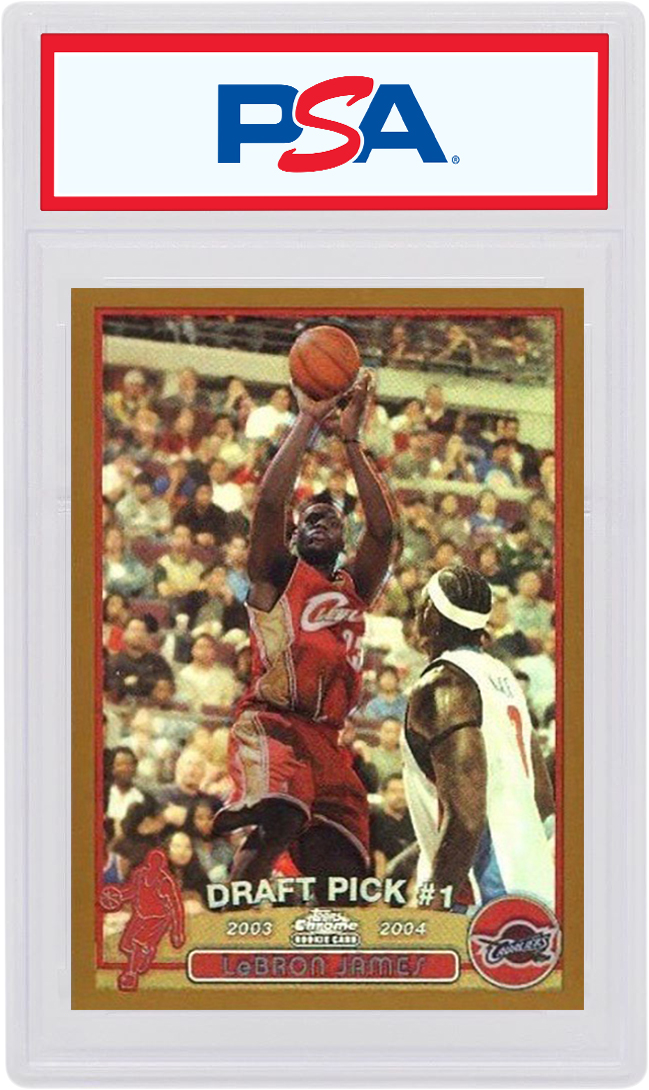 LeBron James 2003 Topps Chrome Rookie Gold Refractor /50 #111