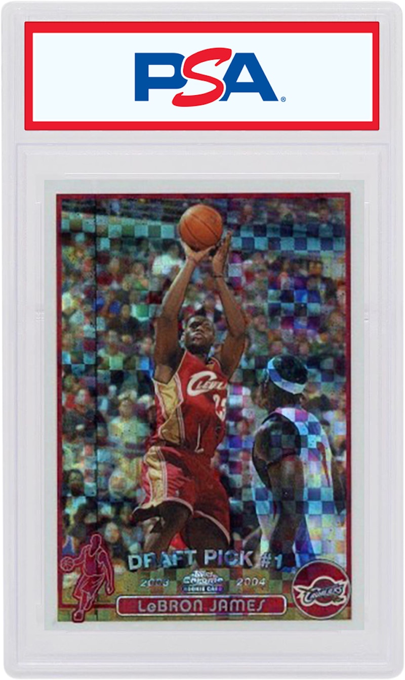LeBron James 2003 Topps Chrome Rookie X-Fractor /220 #111 (PSA or BGS Graded)