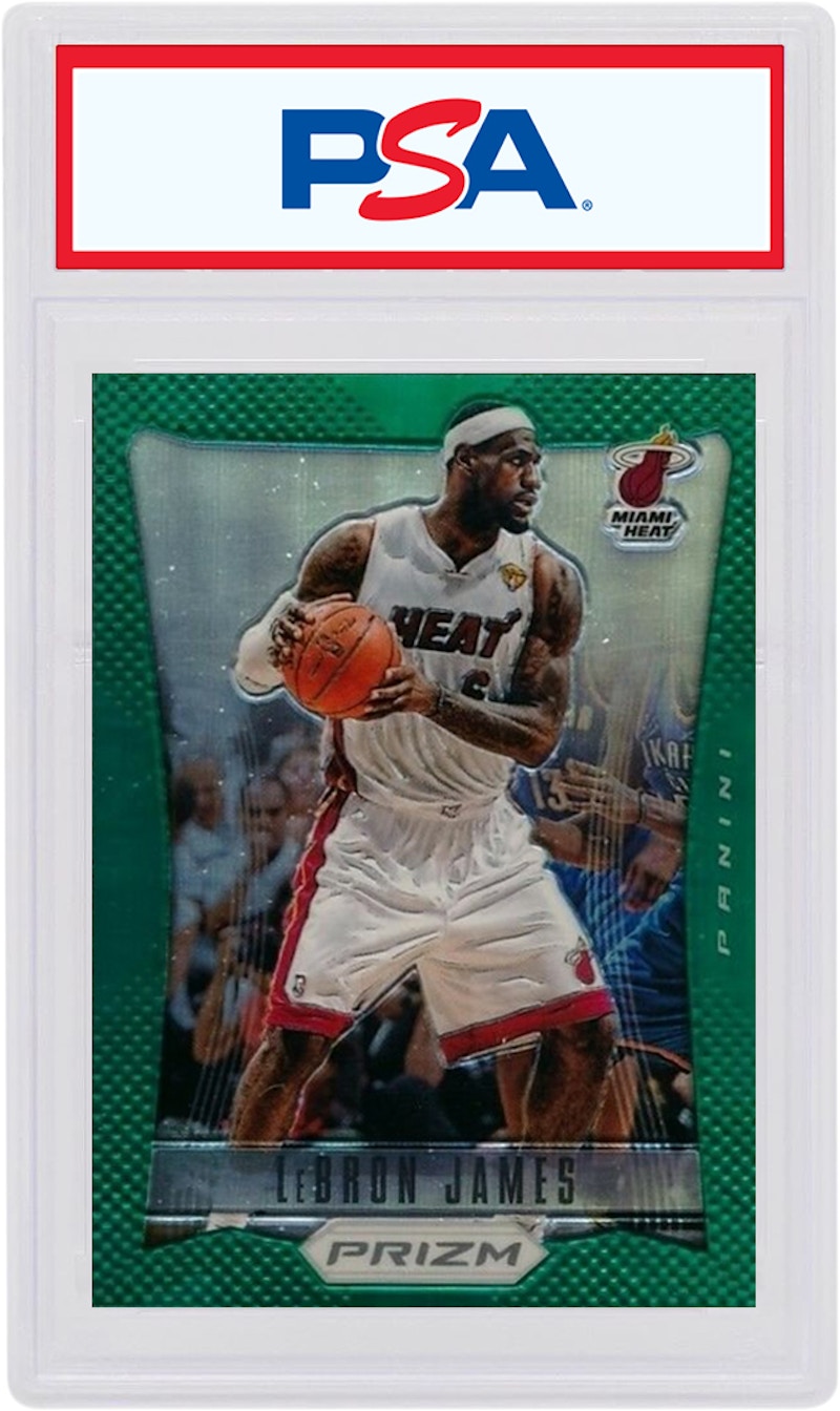 LeBron James 2012 Panini Prizm Green #1 (PSA or BGS Graded) de la