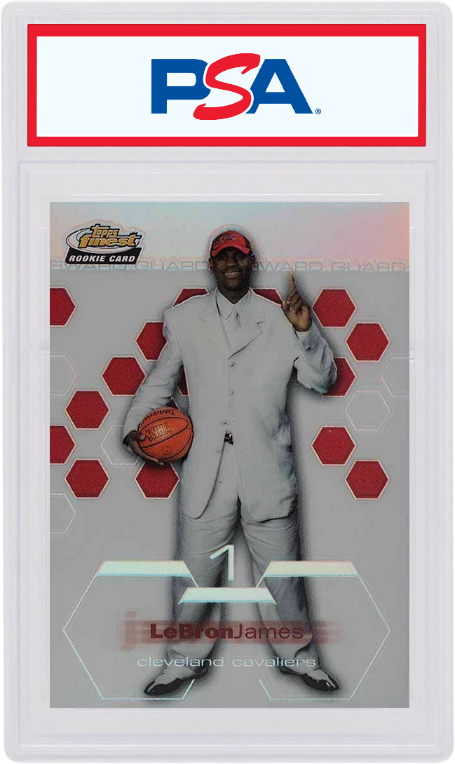 Lebron James 2002-03 Topps Finest Rookie Refractor /250 #178