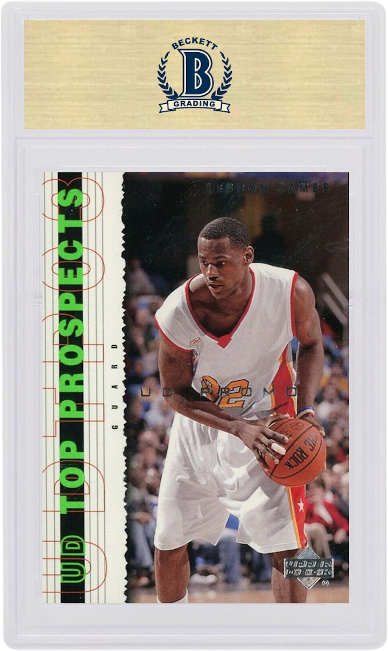 upper deck top prospects lebron james