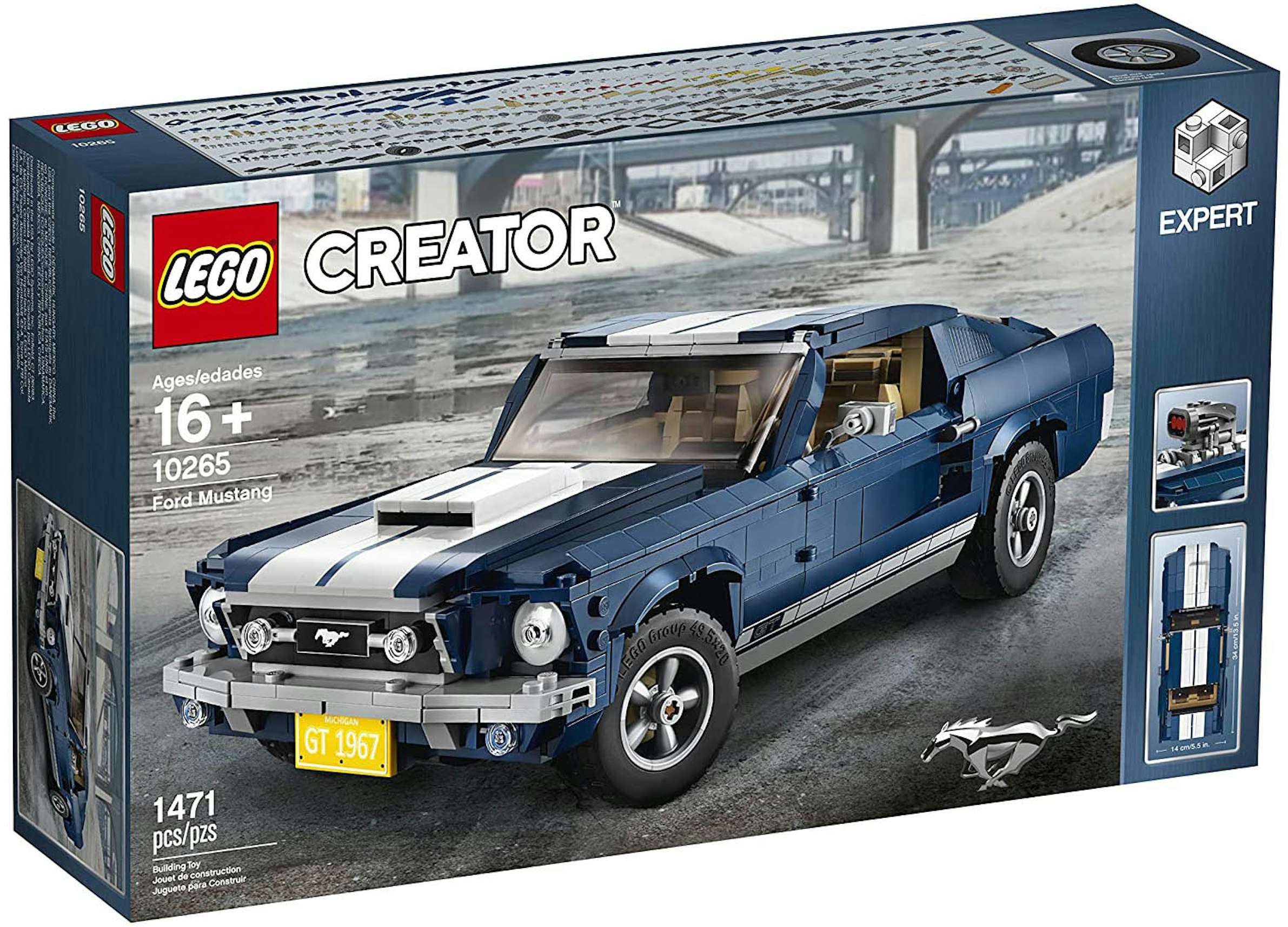 underskud Arkæolog Revival LEGO Creator Ford Mustang GT Set 10265 - US