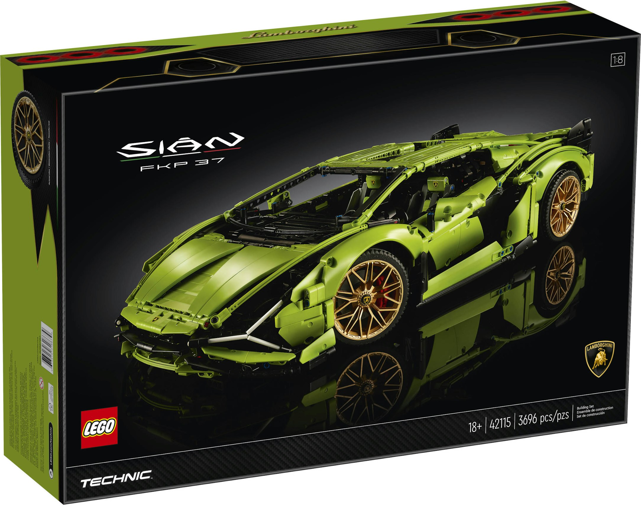 glas om forladelse spændende LEGO Technic Lamborghini Sian FKP 37 Set 42115 - US