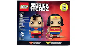 LEGO Brick Headz Superman & Wonder Woman SDCC 2016 Exclusive Set 41490