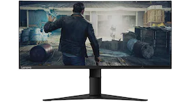 Lenovo G34w-10 34 Inch WLED Ultra-Wide Curved Gaming Monitor 66A1GCCBUS Black