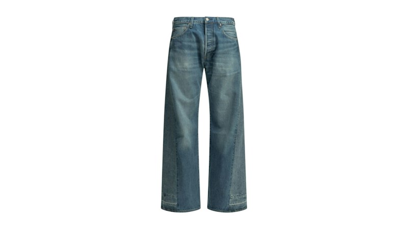 Levis 501 '80 Customized Wide Leg Jeans Light Blue