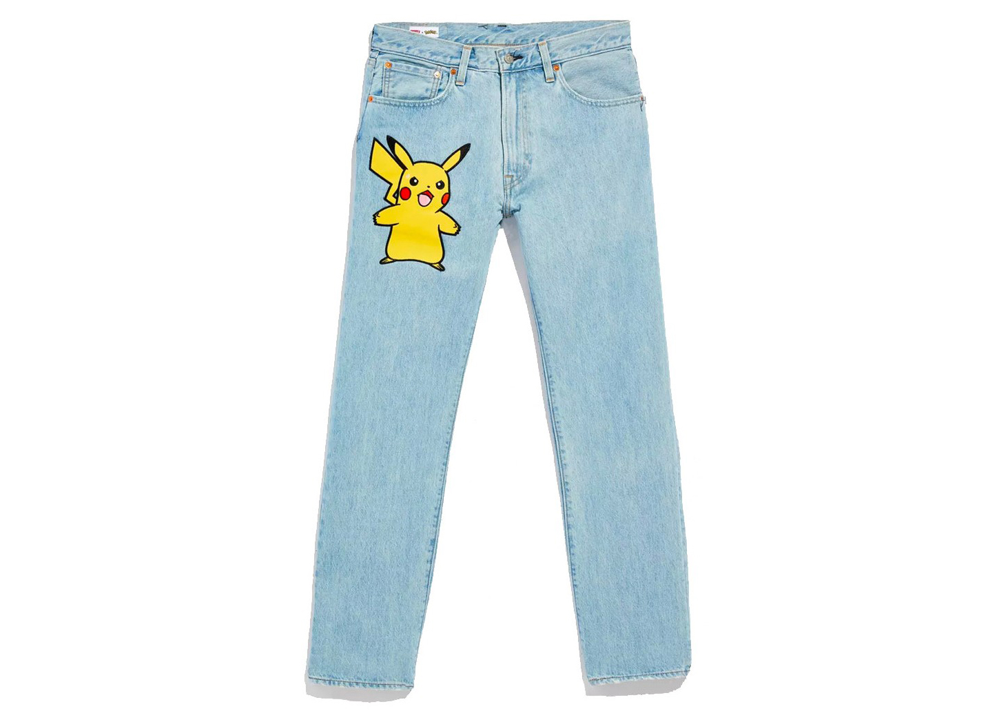 Levis x Pokémon 551Z Authentic Straight Jeans Light Wash Men's 