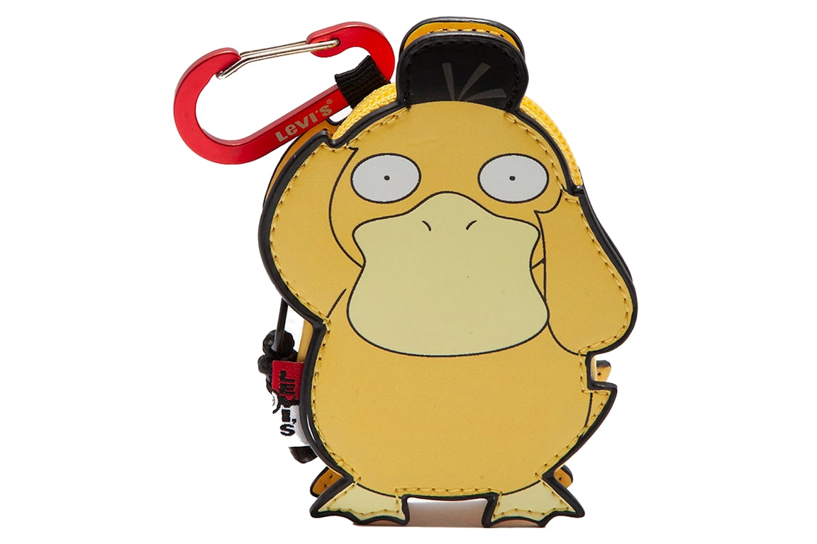 Pre-owned Levi's Levis X Pokémon Psydeck Clip-on Mini Bag Yellow
