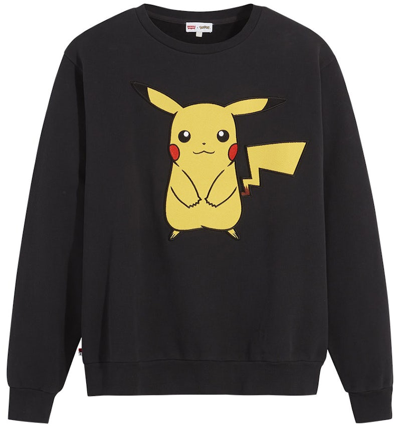 Sudadera Unisex Cuello Redondo Levis x Pokémon Negro SS21 US