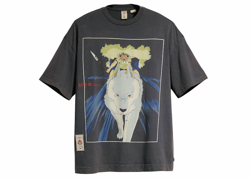 Levis x Princess Mononoke San's Mask T-shirt Black