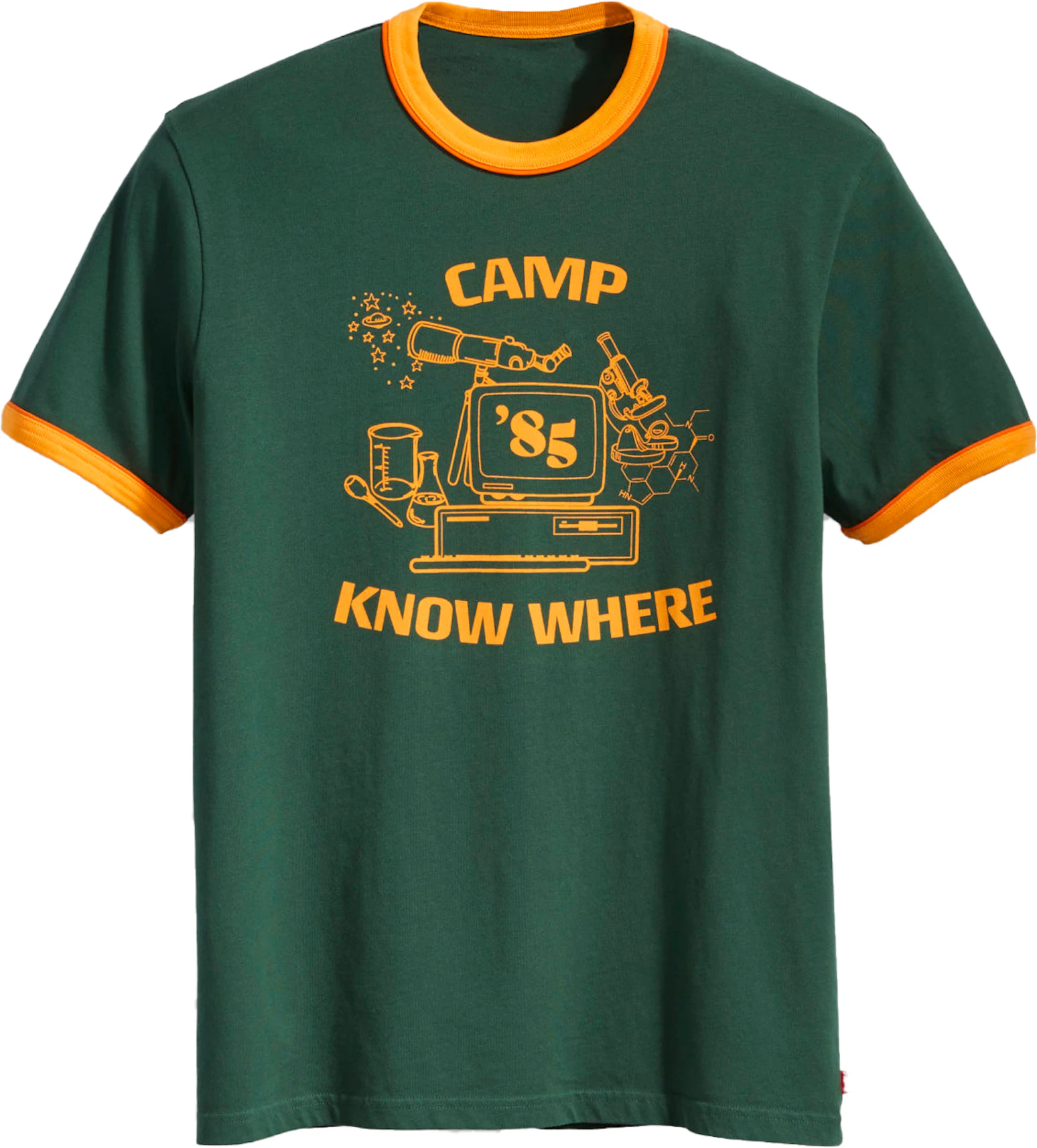 Levis x Stranger Things Camp Know Where Ringer Tee Dark Green - SS19 - US