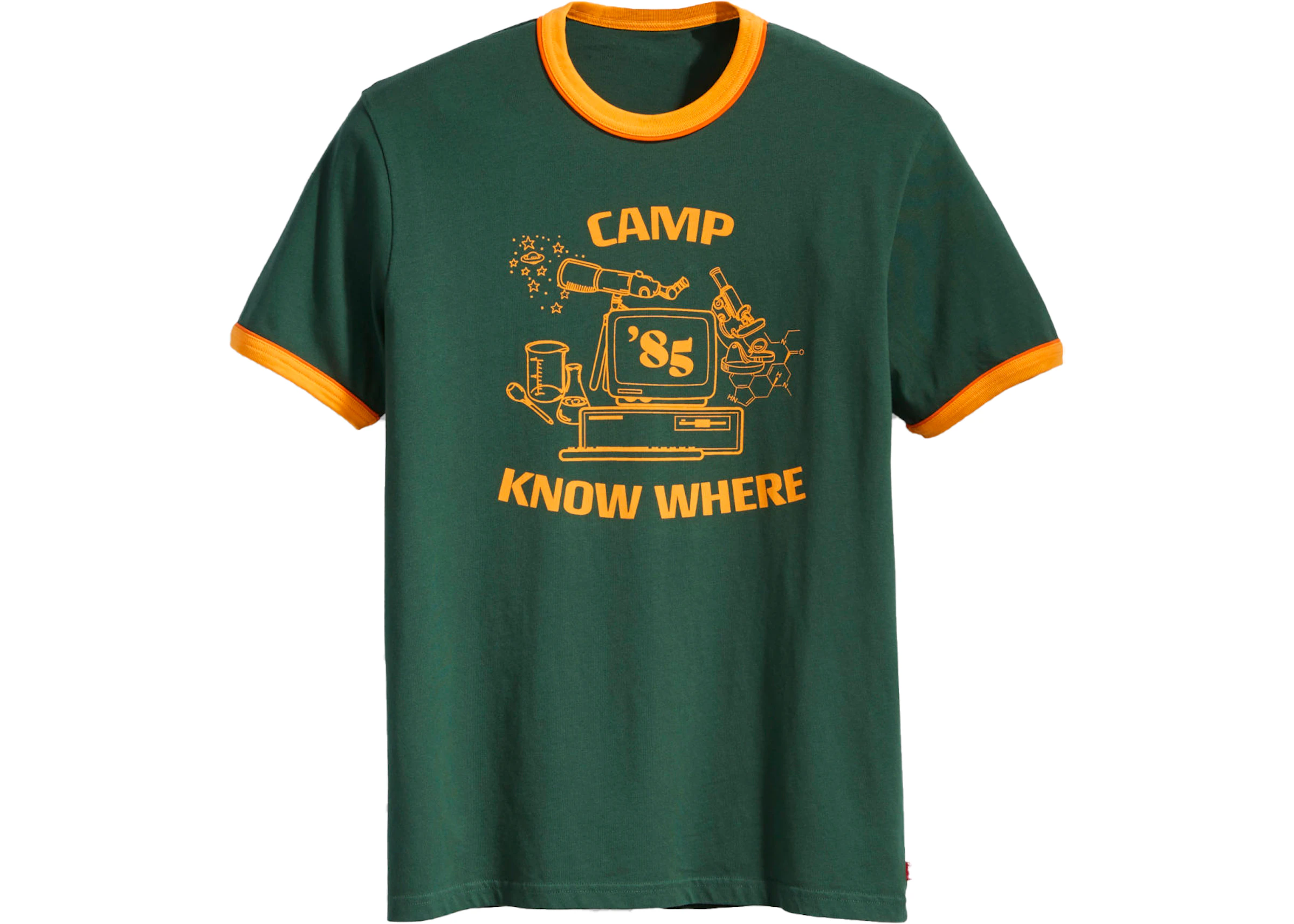 Levis x Stranger Things Camp Know Where Ringer Tee Dark Green - SS19 - US
