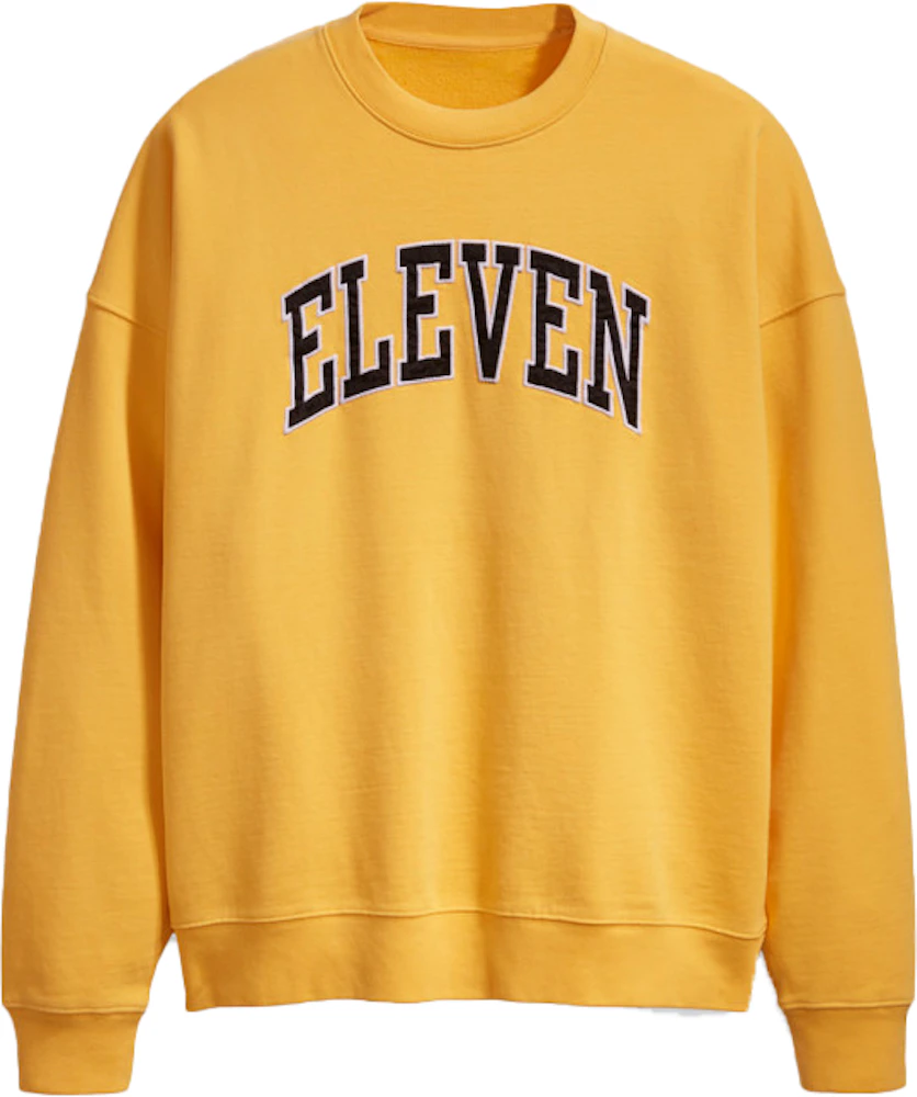Levis x Stranger Things Eleven's Crewneck Sweatshirt Yellow Men's ...