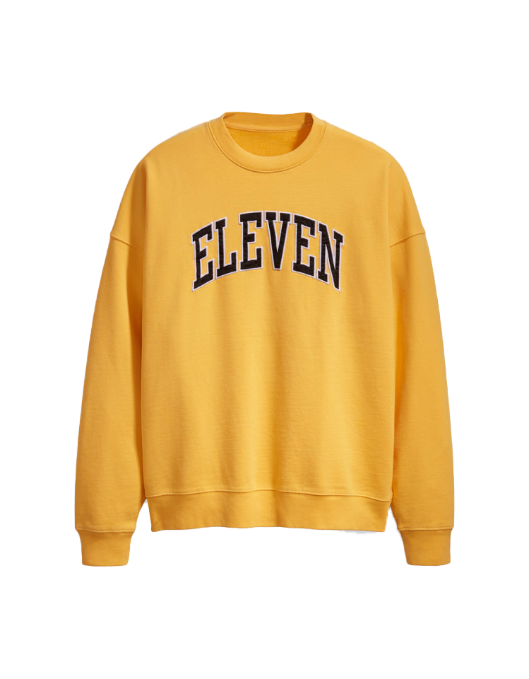 Levis x Stranger Things Eleven's Crewneck Sweatshirt Yellow - SS19
