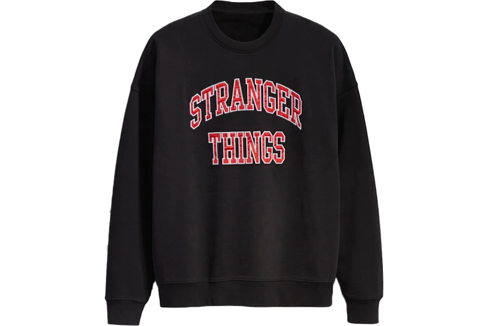 Levis x Stranger Things Hopper's Crewneck Sweatshirt Black