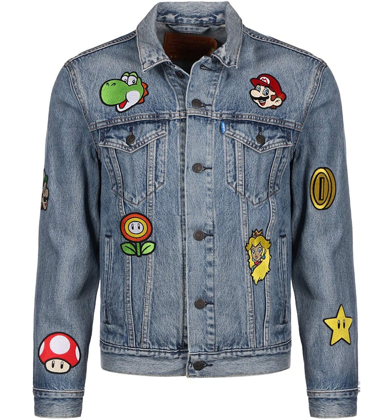 Levis x Super Mario Vintage Fit Trucker Jacket Gang Medium Wash