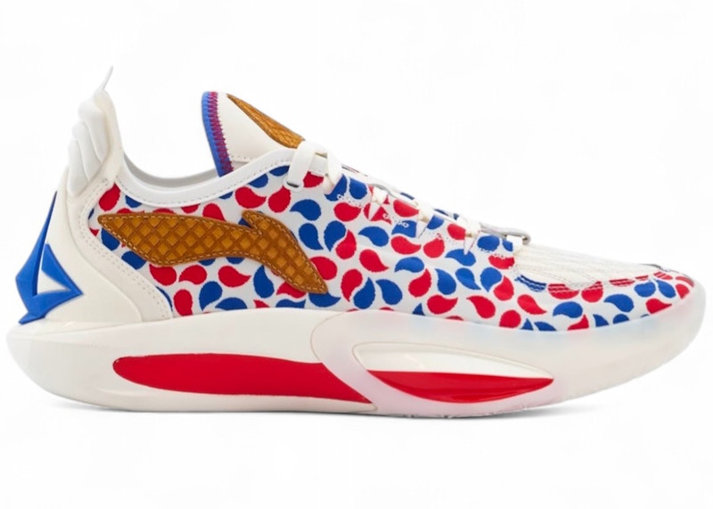 Pre-owned Li-ning Men's Lining Jimmy Bulter Jb3 Ice Cream Truck (hong Kong Exclusive) Sneakers In White/blue/red In Multi