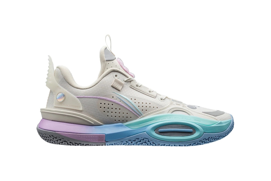 Pre-owned Li-ning Wade All City 10 Cotton Candy In White/grey/cotton Candy