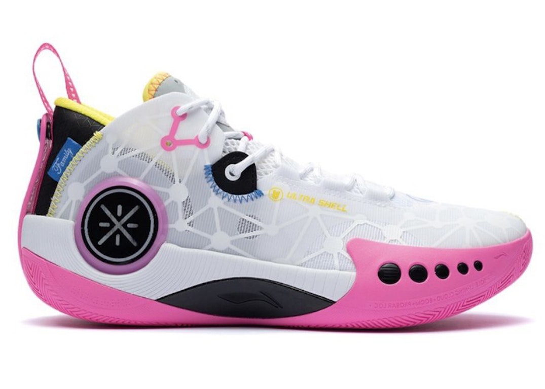 Pre-owned Li-ning Wade Shadow 3 On Court White Pink In White/pink