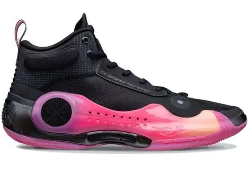 Pre-owned Li-ning Men's Lining Way Of Wade 10 Sunrise Sneakers In Black/pink In Multi