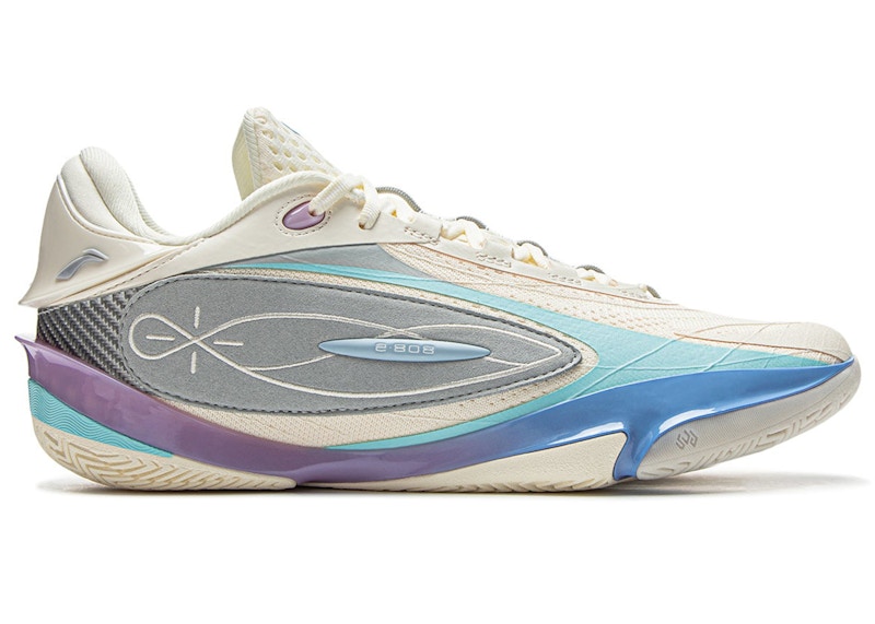 Pre-owned Li-ning Men's Lining Way Of Wade 808 5 Ultra Cotton Candy Sneakers In White/purple/blue In Multi