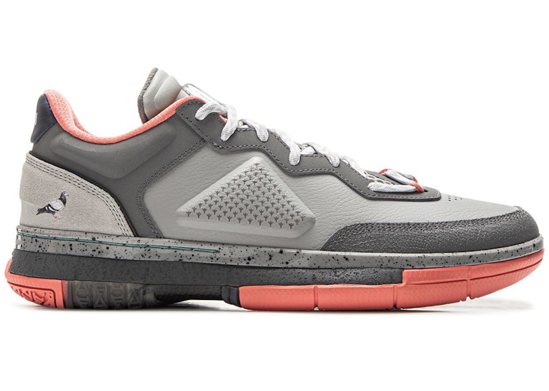 Pre-owned Li-ning Men's Lining Way Of Wade 1 Staple Street Legend Sneakers In Grey/orange In Multi