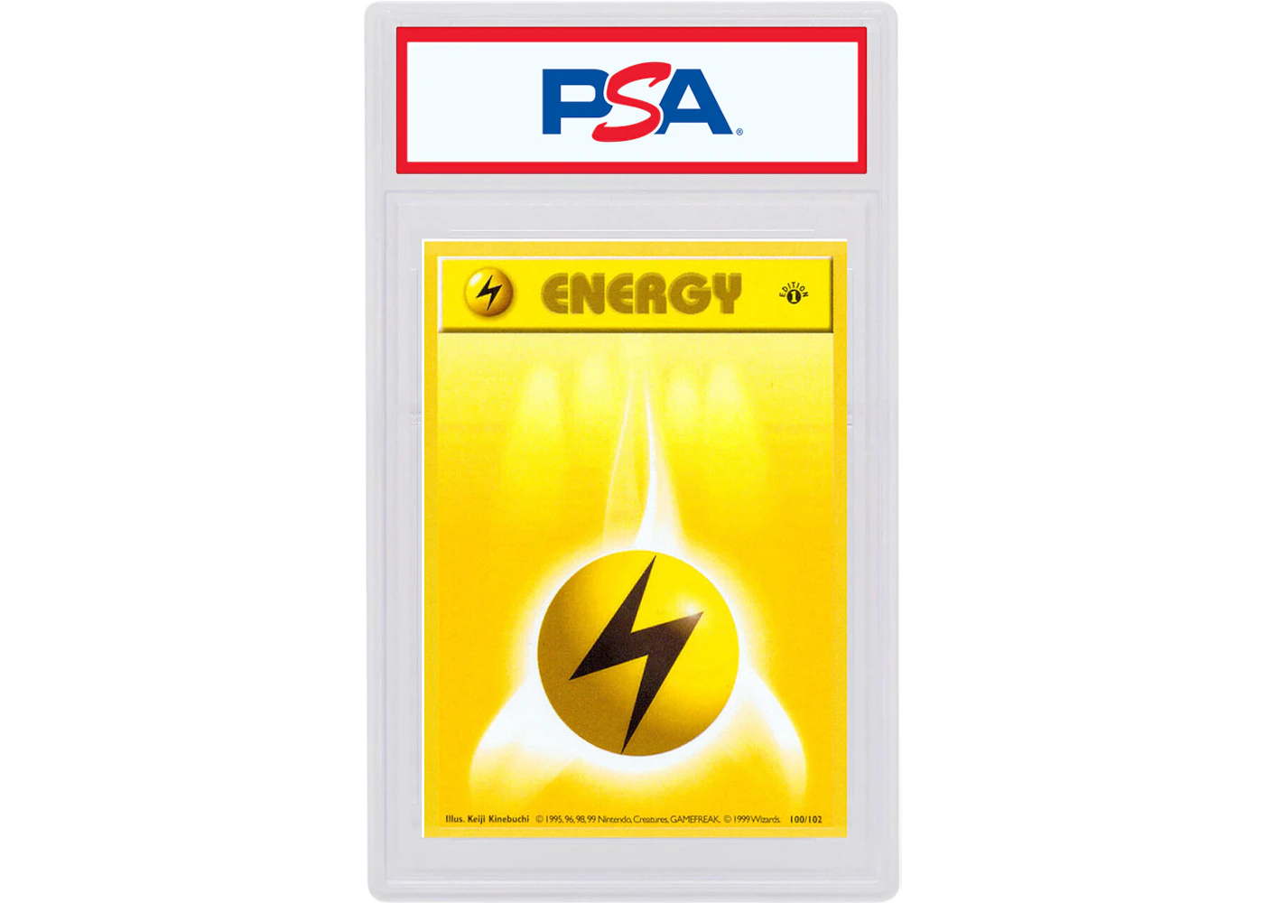 Lightning Energy 1999 Pokemon TCG Base Set 1st Edition #100/102 (PSA or BGS Graded) - 1999 - US Lightning Energy 1999 Pokemon TCG Base Set 1st Edition #100/102 (PSA or BGS Graded) - 1999 - US