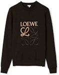 LOEWE Anagram Embroidered Sweatshirt Black