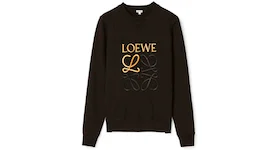 LOEWE Anagram Embroidered Sweatshirt Black