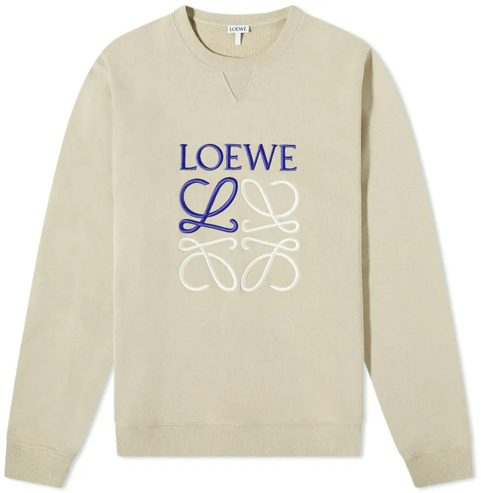 Loewe Anagram Graphic-print Cotton-jersey T-shirt In White Green