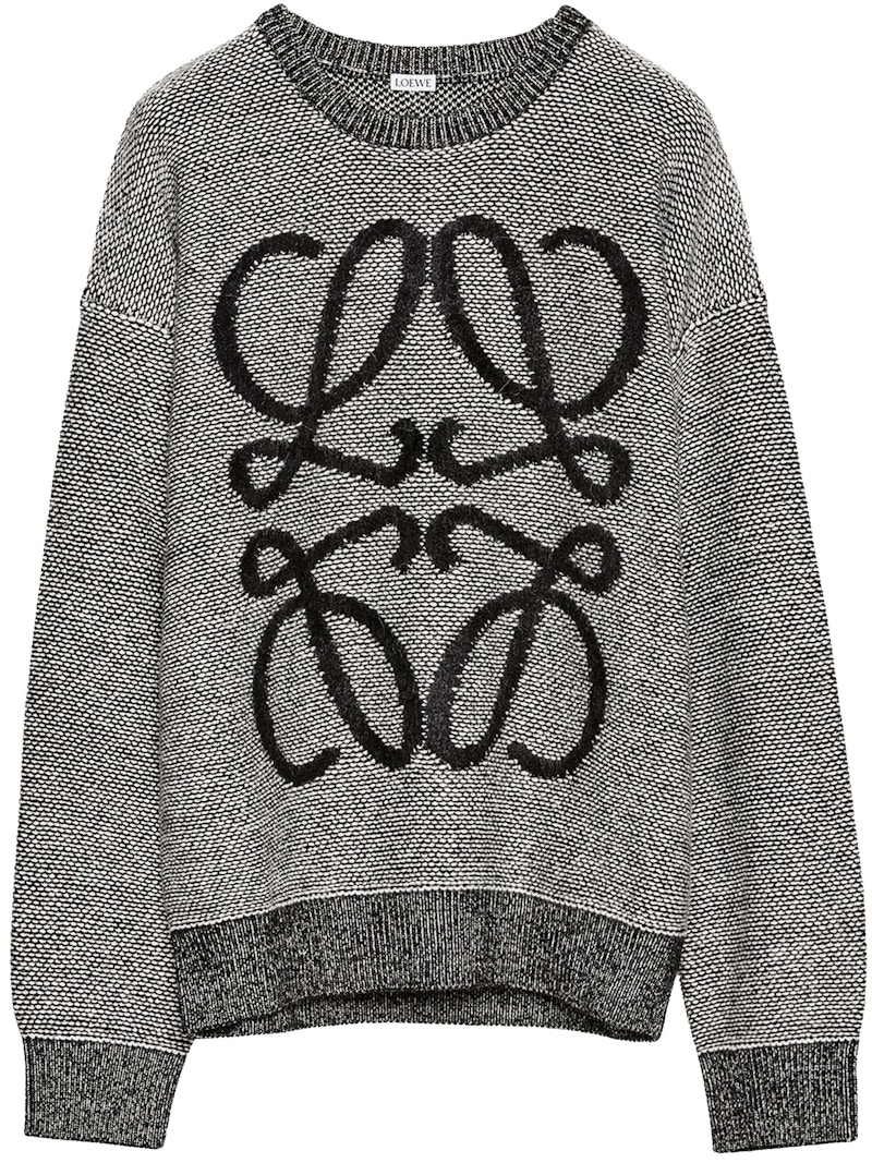 LOEWE Anagram Wool Sweater White/Black Men's - SS23 - US