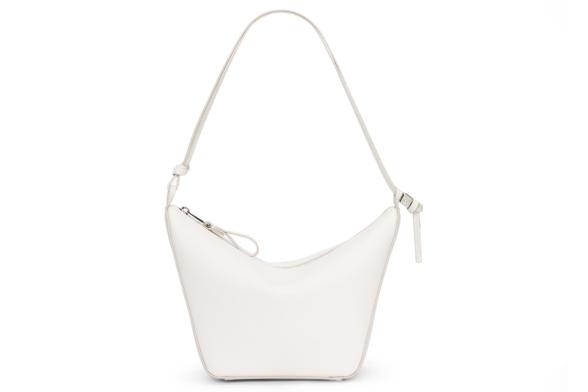 Pre-owned Loewe Hammock Mini Hobo Bag Soft White