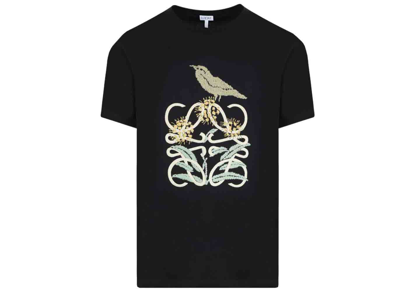 Loewe Herbarium Anagram T-shirt Black/Multicolor -
