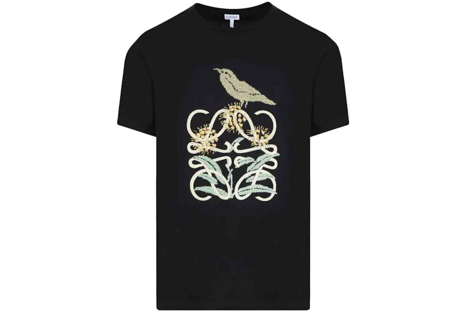 LOEWE Herbarium Anagram T-shirt Black/Multicolor