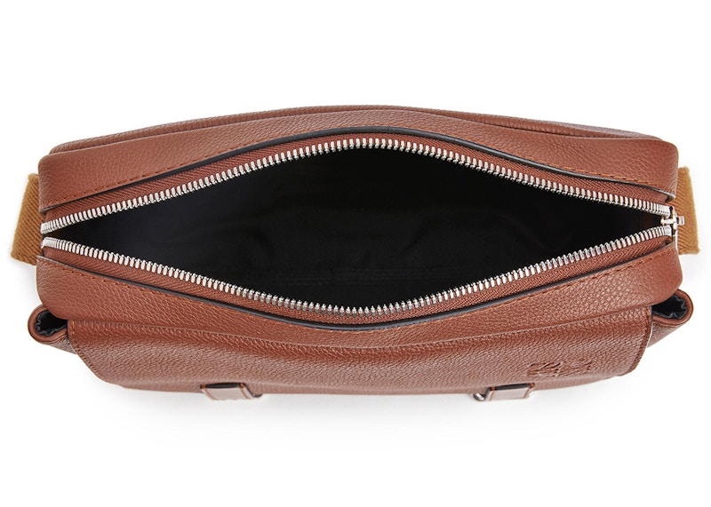 Loewe Military Messenger Bag In Soft Grained Calfskin Xs Cognac