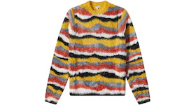 LOEWE Multicolour Stripe Knit Sweater Brown Multitone