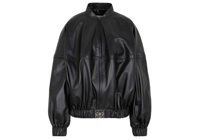 LOEWE Nappa Bomber Jacket Black/Black - US