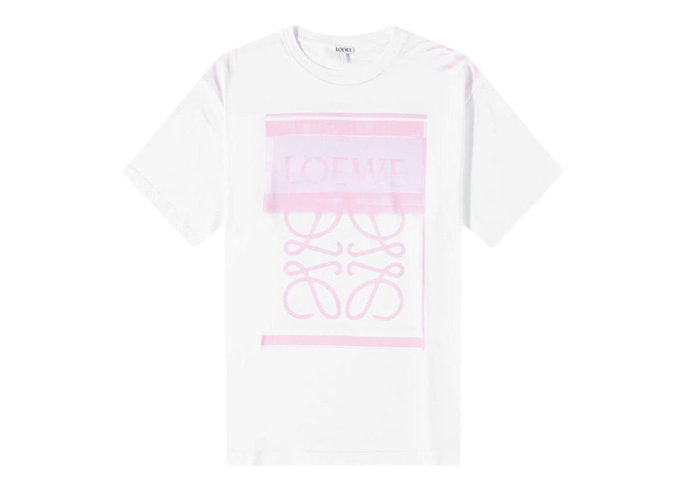 Loewe Photocopy Anagram T-Shirt White/Pink