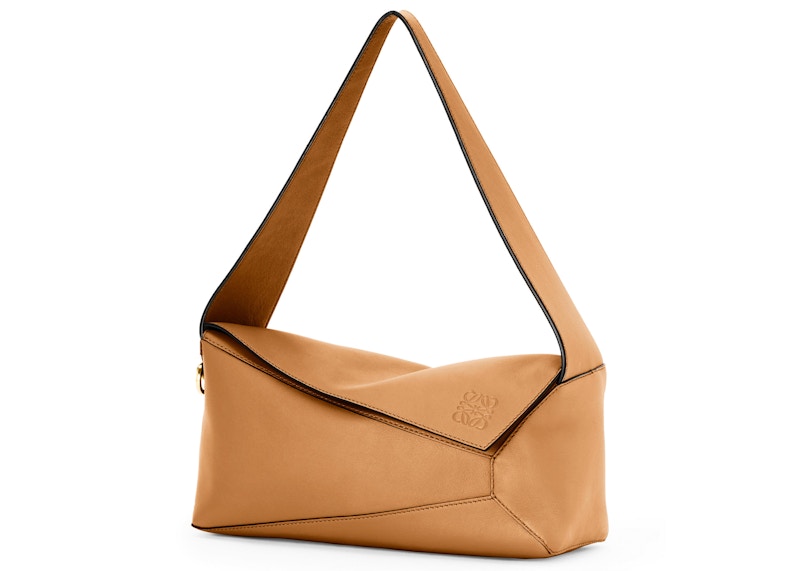 LOEWE Puzzle Hobo Bag in Nappa Calfskin Warm Desert in Calfskin