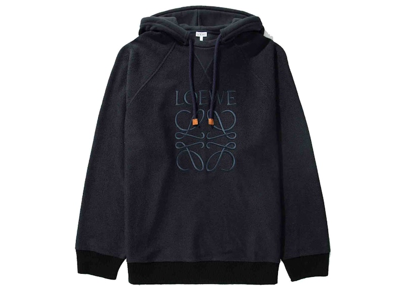 LOEWE Reverse Anagram Hoodie Dark Navy Men's - US