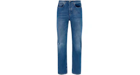 Loewe Washed Denim Jeans Indigo Blue