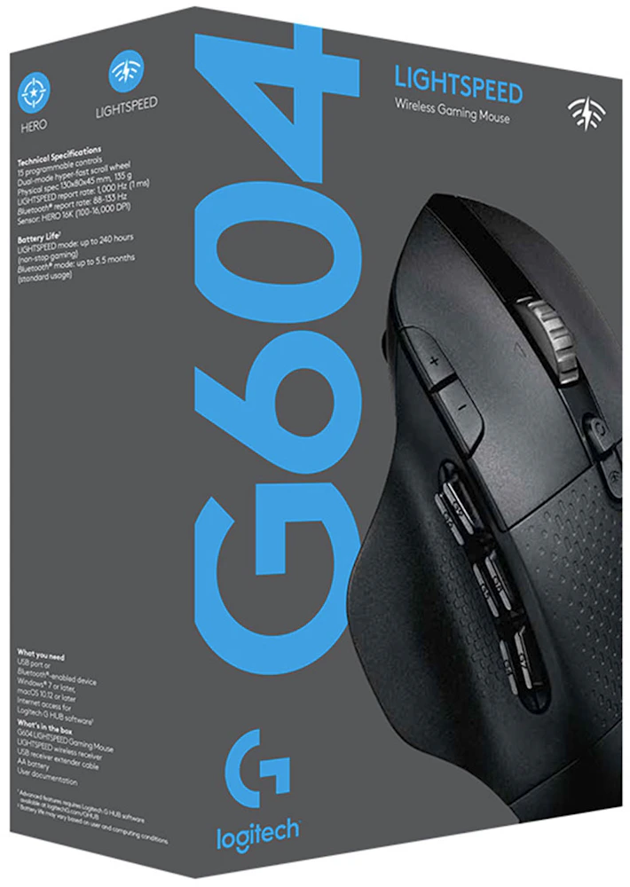 Logitech G604 Lightspeed Wireless Optical Gaming Mouse 910