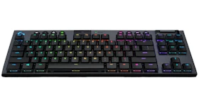 Logitech G915 TKL Tenkeyless Lightspeed Wireless Mechanical Gaming Keyboard (Clicky) 920-009529 Carbon/RGB