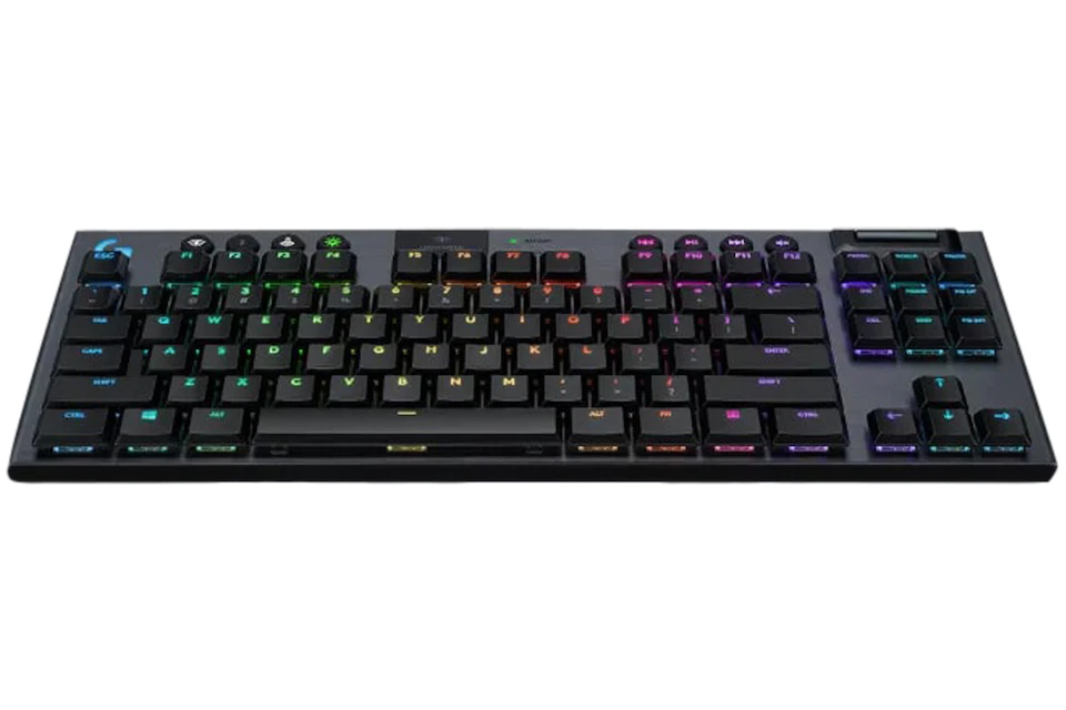Logitech G915 TKL Tenkeyless Lightspeed Wireless Mechanical Gaming Keyboard (Clicky) 920-009529 Carbon/RGB