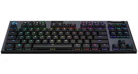 Logitech G915 TKL Tenkeyless Lightspeed Wireless Mechanical Gaming Keyboard (Linear) 920-009512 Carbon/RGB